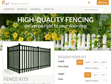 Tablet Screenshot of fenceworkshop.com